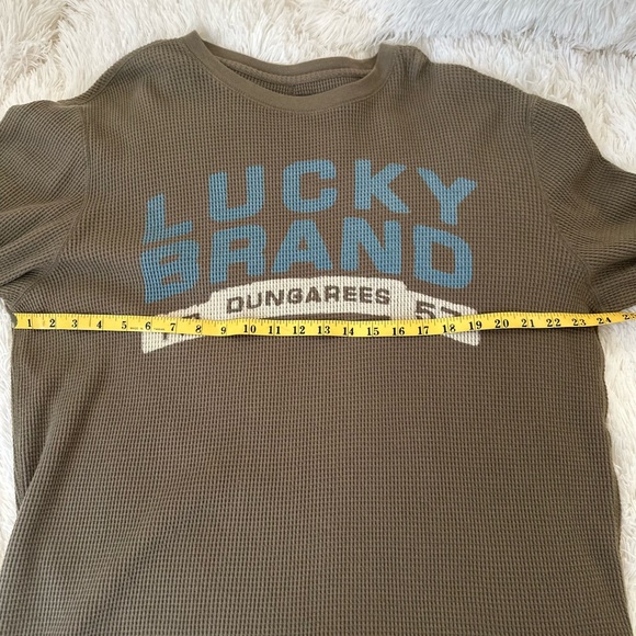 Lucky Brand Men’s Vintage Inspired Green Long Sleeve Thermal Shirt Size: XXL - Picture 5 of 8